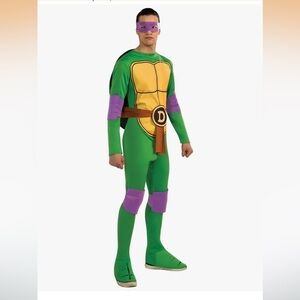 Teenage Mutant Ninja Turtles Adult Donatello Costume Jumpsuit - Green and Purple